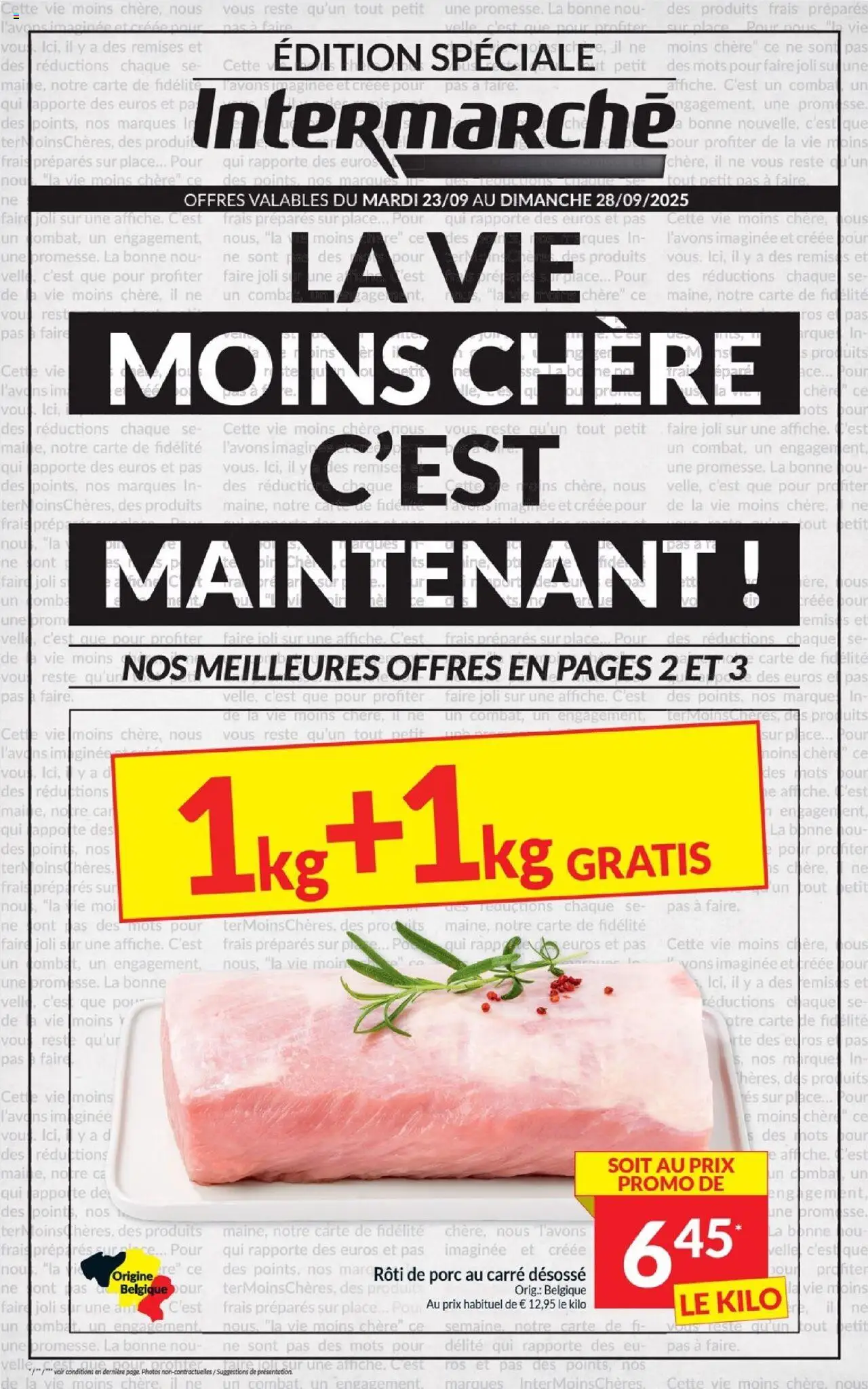 Intermarché shop Folder de la semaine 39 geldig vanaf 23/09/2025 - Paginanummer 1