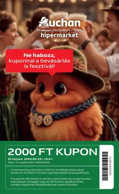 Auchan - Akciós újság Auchan megtekintése, amely érvényes 2025.09.25.-től