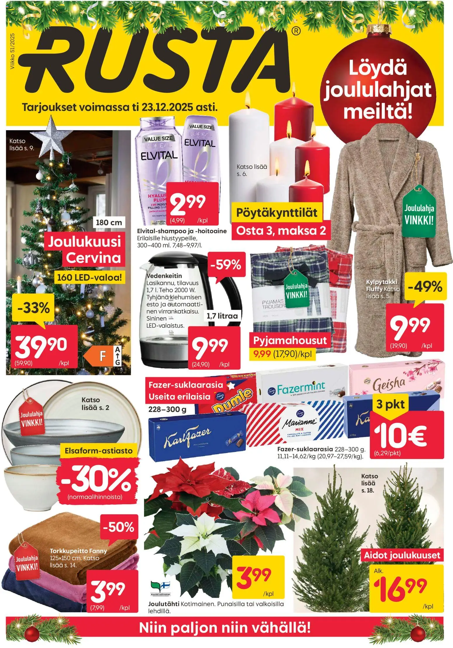 Kaupan Rusta Tarjoukset esikatselu, voimassa 15/12/2025