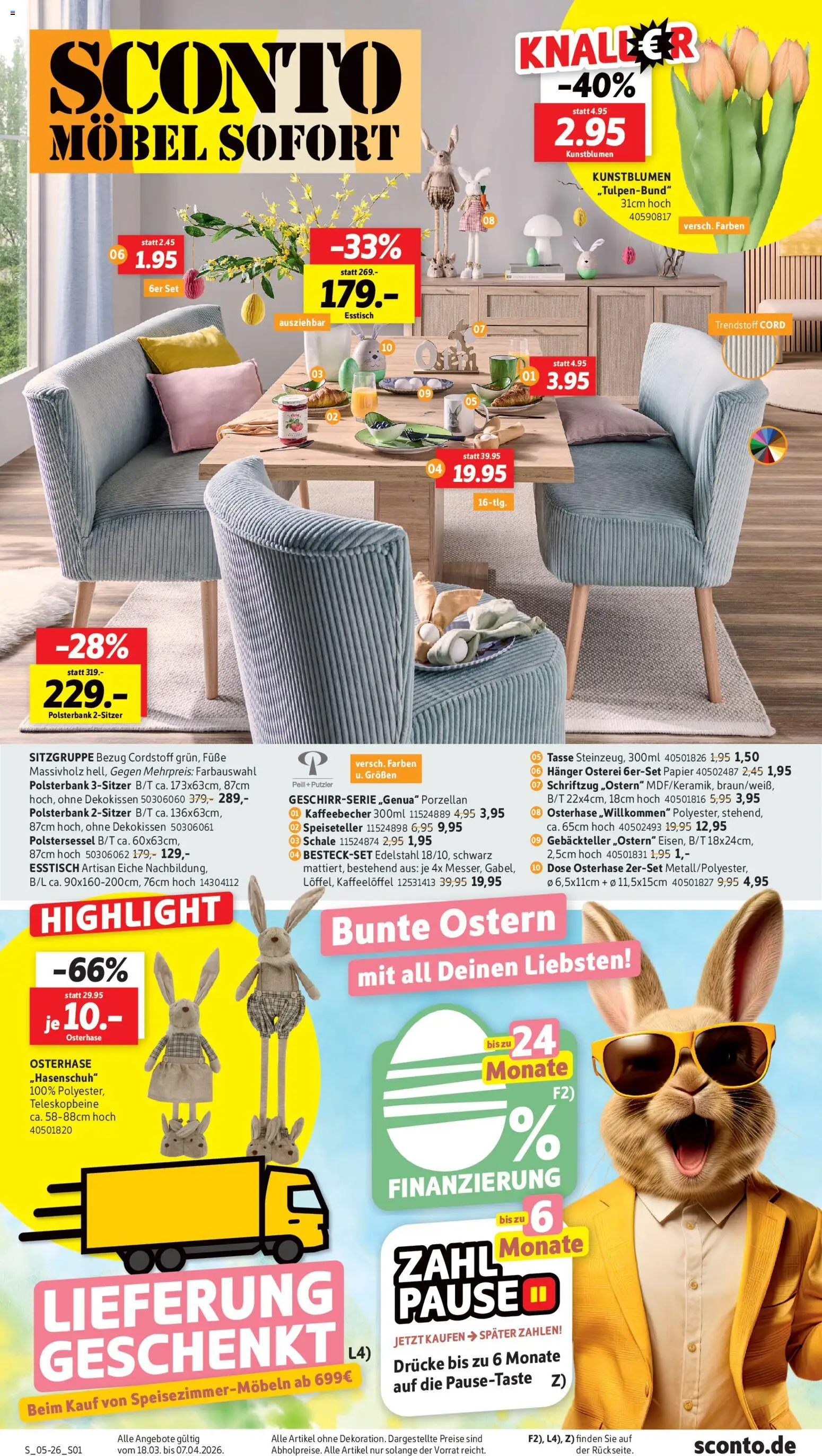 Vorschau von dem Prospekt des Geschäftes Sconto, gültig ab dem 18.03.2026