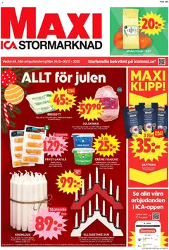 Förhandsgranska reklamblad Trelleborg från butik ICA Maxi gäller från 24/11/2025