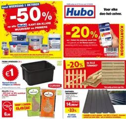 Voorbeeld van Folder van winkel Hubo geldig vanaf 01/10/2025