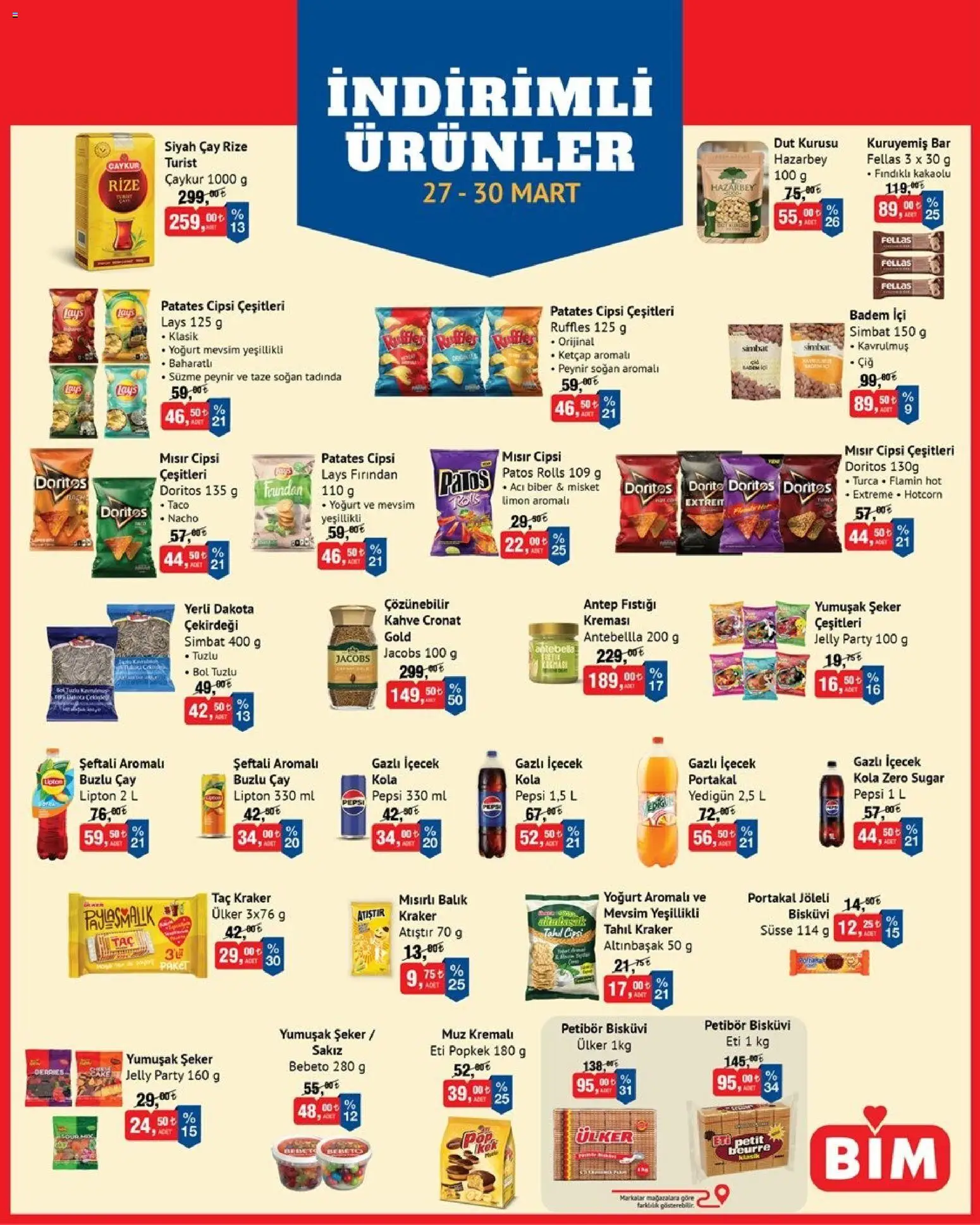 BİM BİM - İndirimli Ürünler 27.03.2026 - Broşürünün önizlemesi