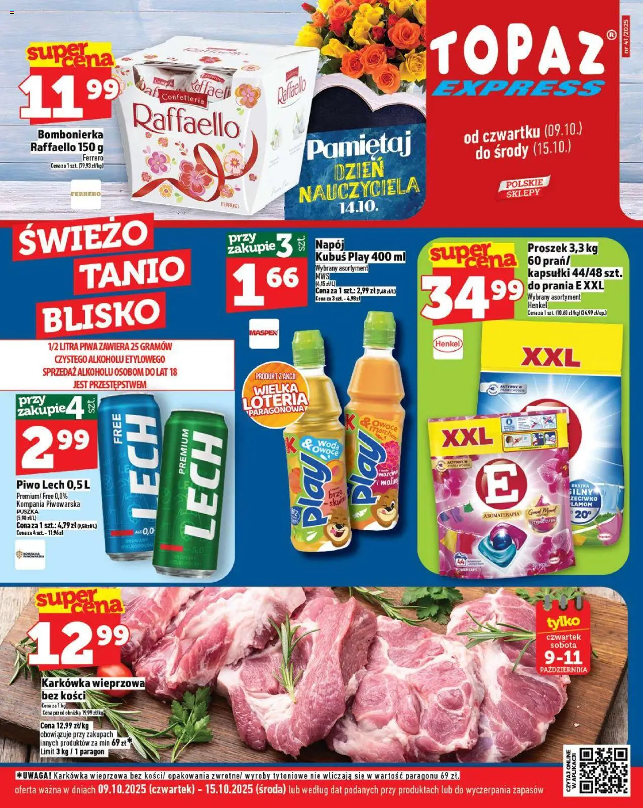 Topaz Express od 09.10.2025 - Nowa Gazetka - Numer strony 1