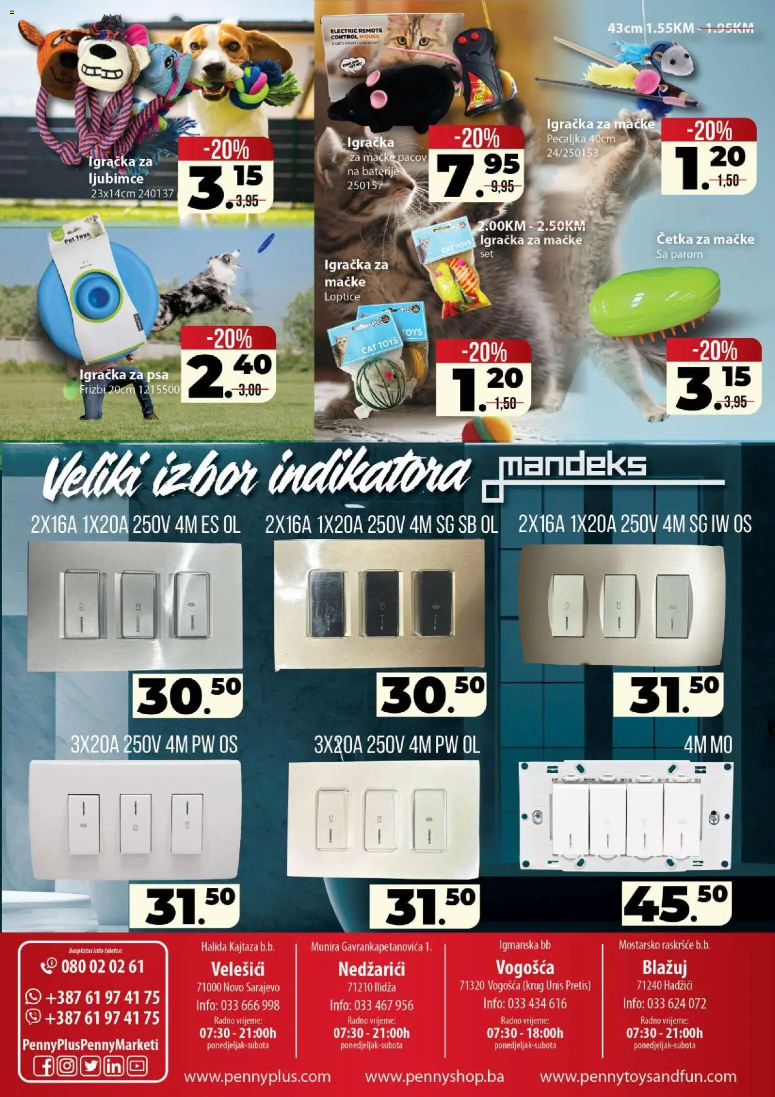 Pregled letka Hrana, igra i oprema sve za vaše jubimce trgovine Penny Plus vrijedi od 2025.11.21