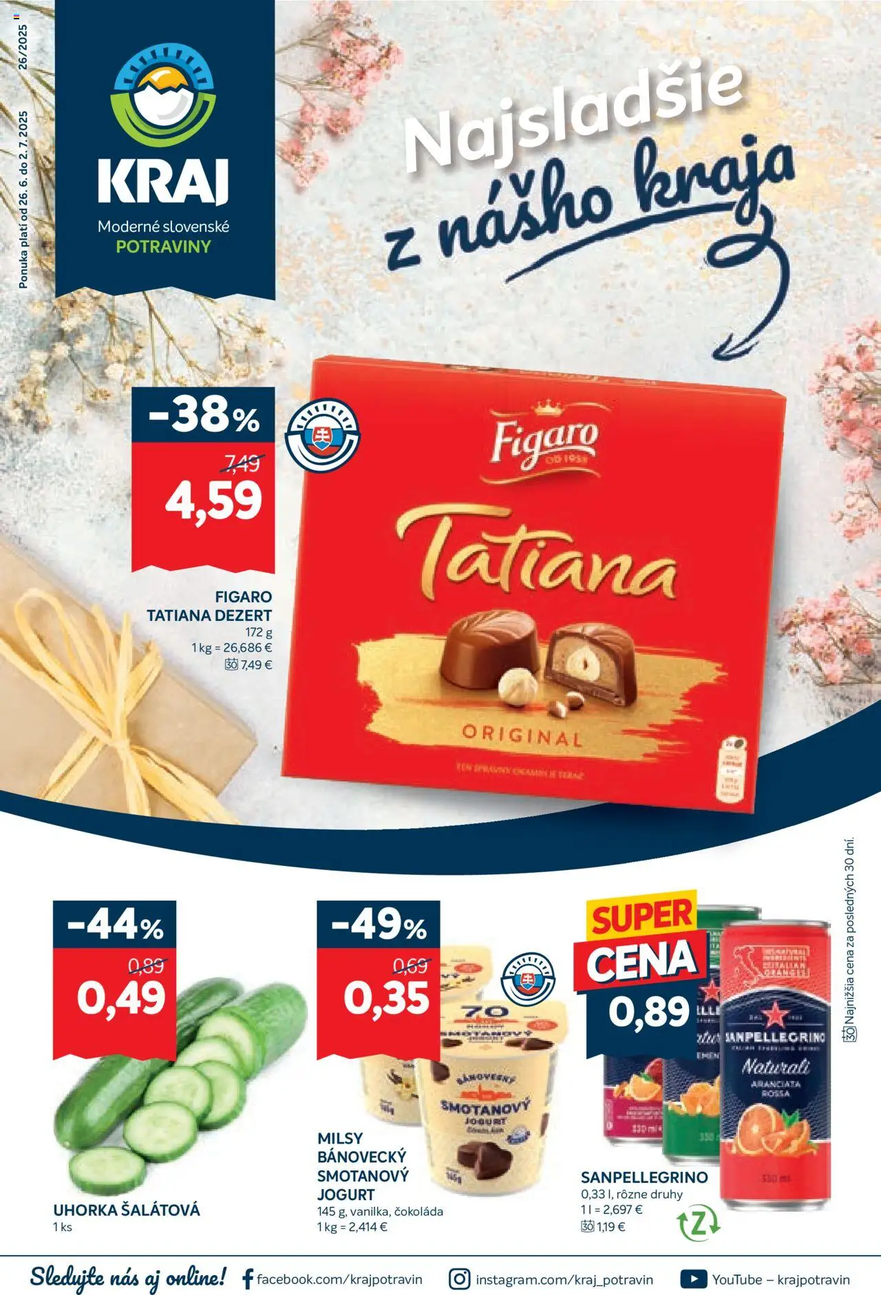 Kraj Leták (26.06. - 02.07.2025) - Akčná ponuka