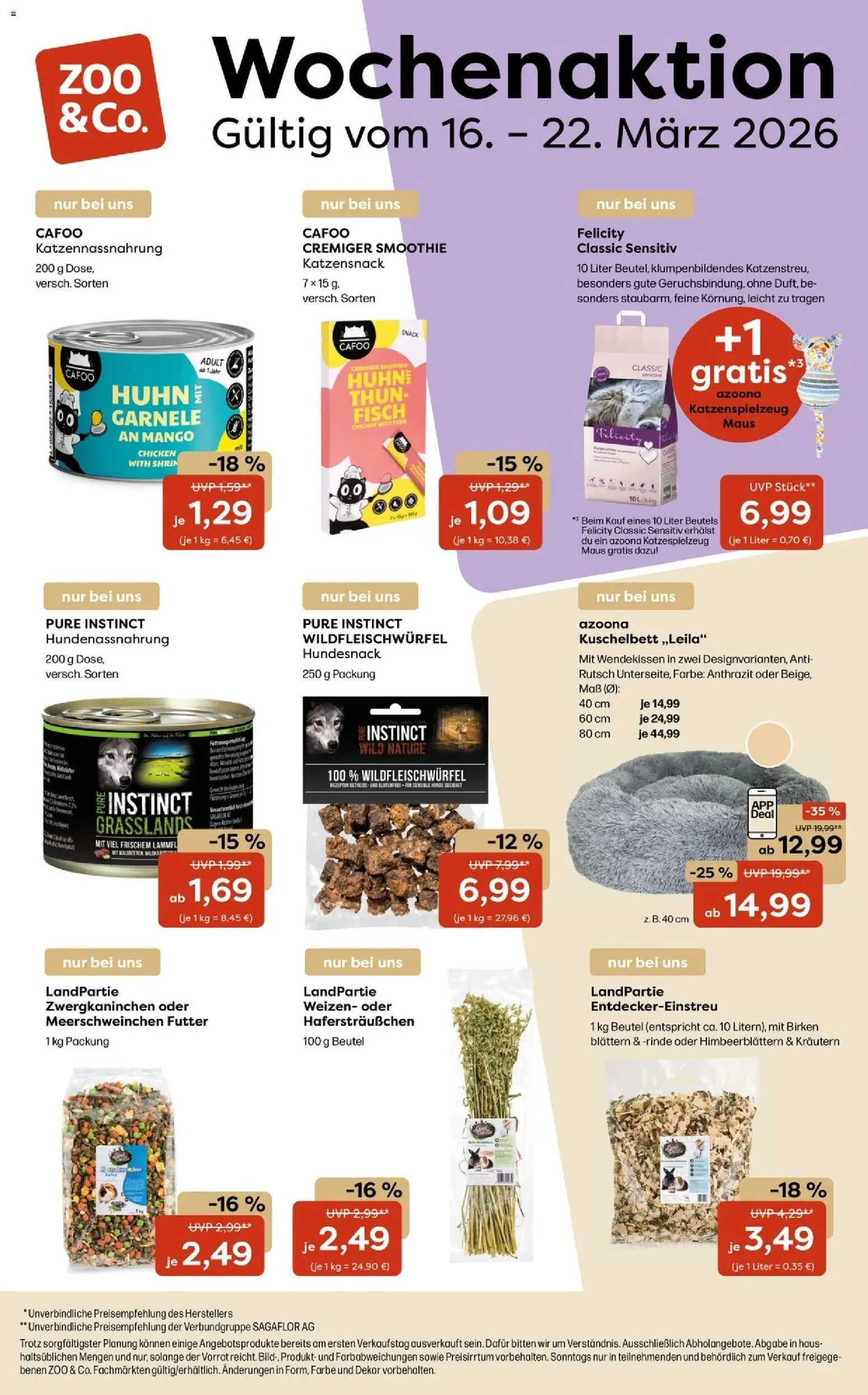Vorschau von dem Prospekt des Geschäftes Zoo & co, gültig ab dem 16.03.2026