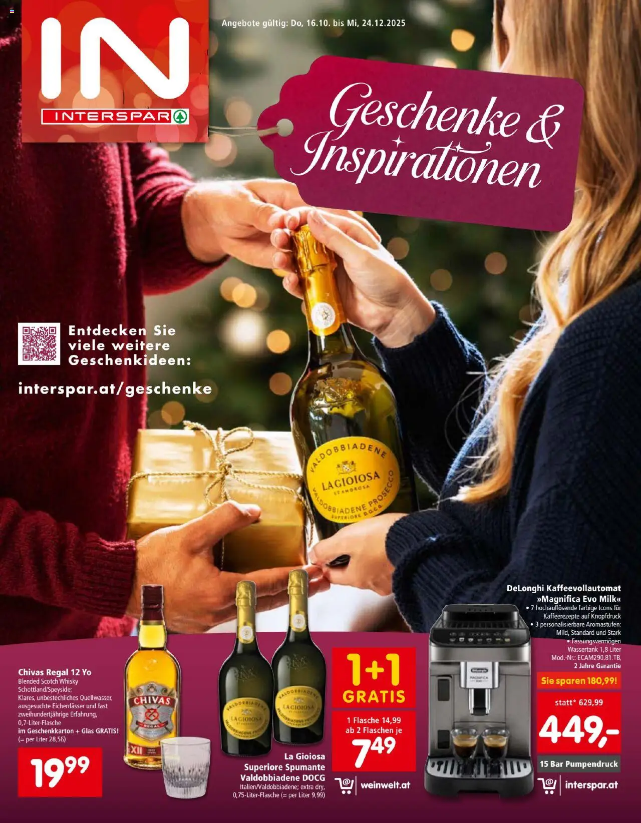  INTERSPAR Flugblatt 16.10.2025 - Angebote "Geschenke" - Seite 1