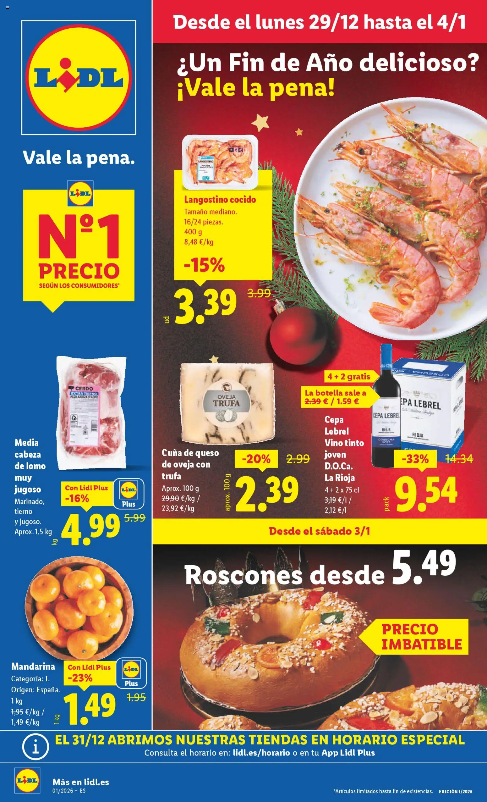 Vista previa del folleto de la tienda Lidl válido desde el 29/12/2025 