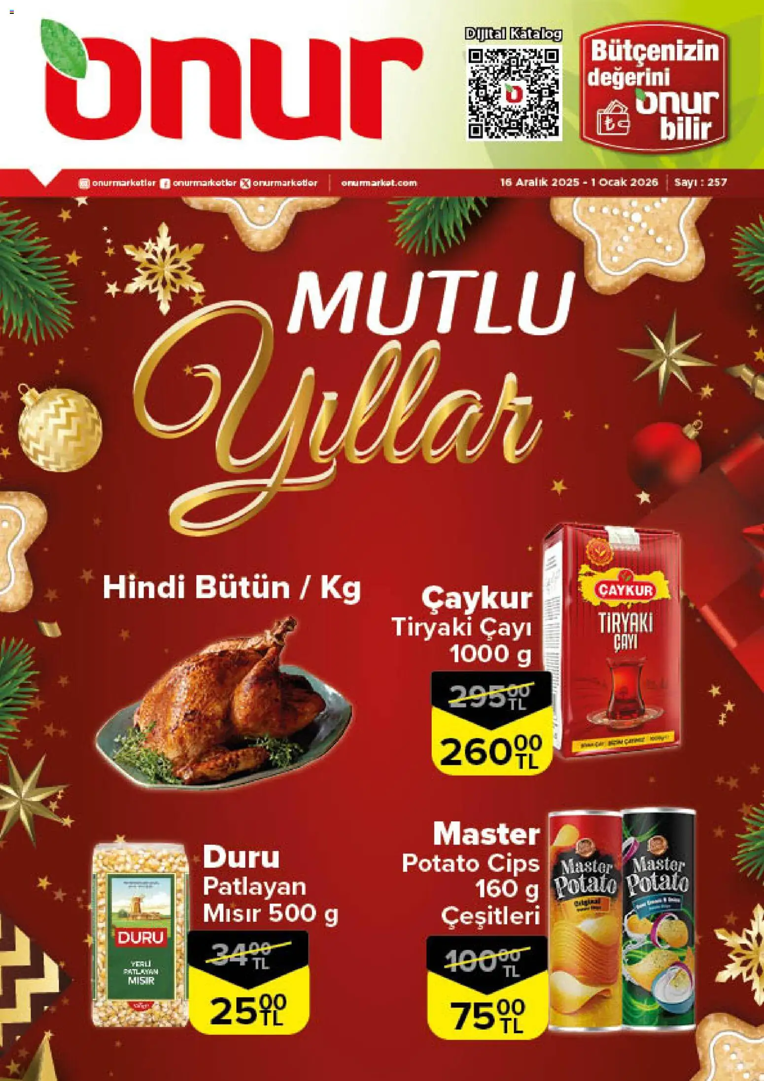 Onur Market Katalog 16.12.2025 - Broşürünün önizlemesi