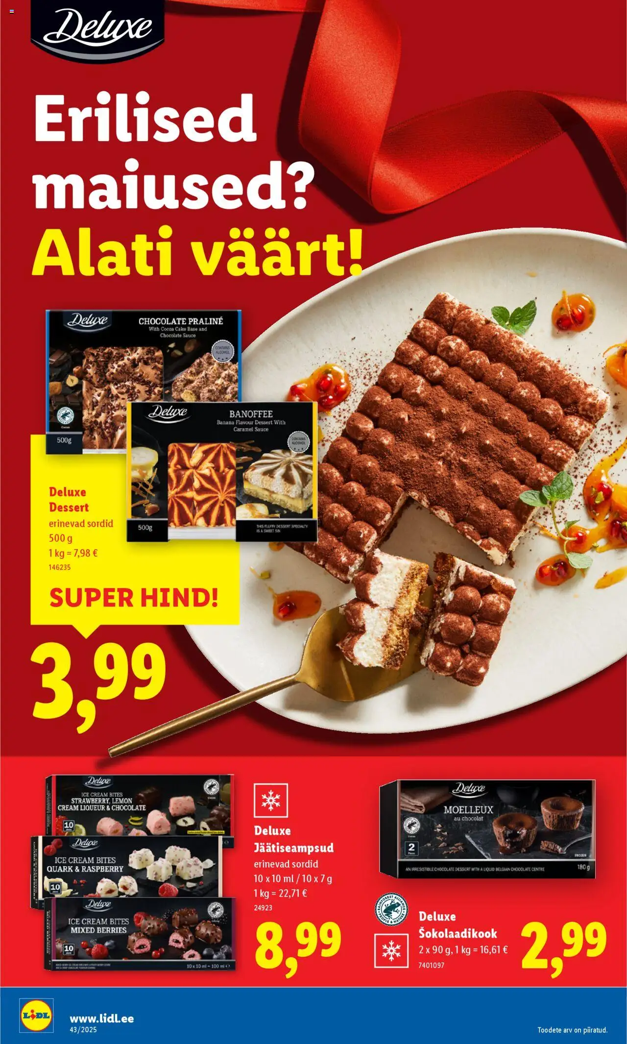 Lidl kliendilehe eelvaade alates 2025.10.20
