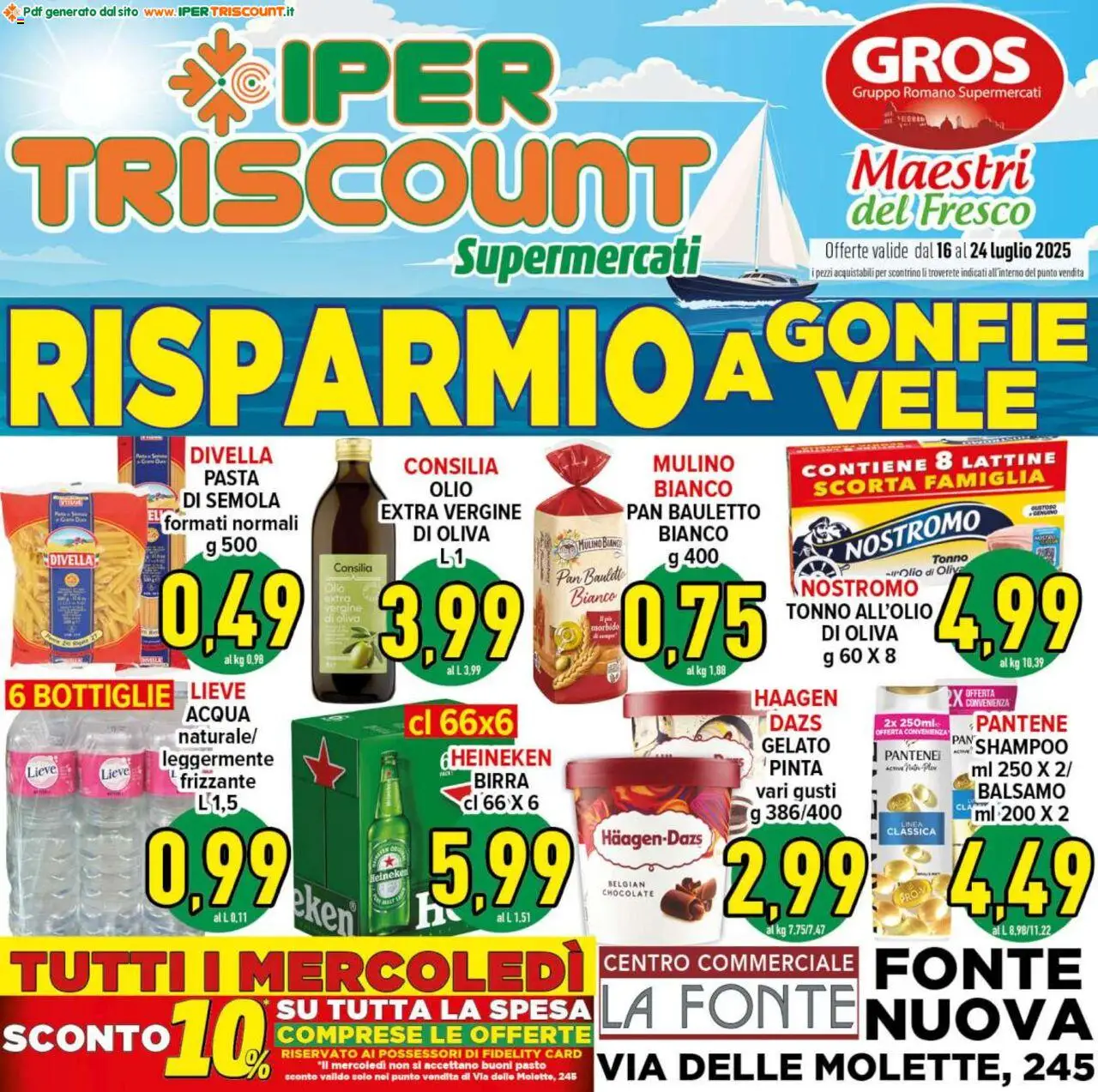 Volantino Ipertriscount valido da 16/07/2025 numero di pagina 1