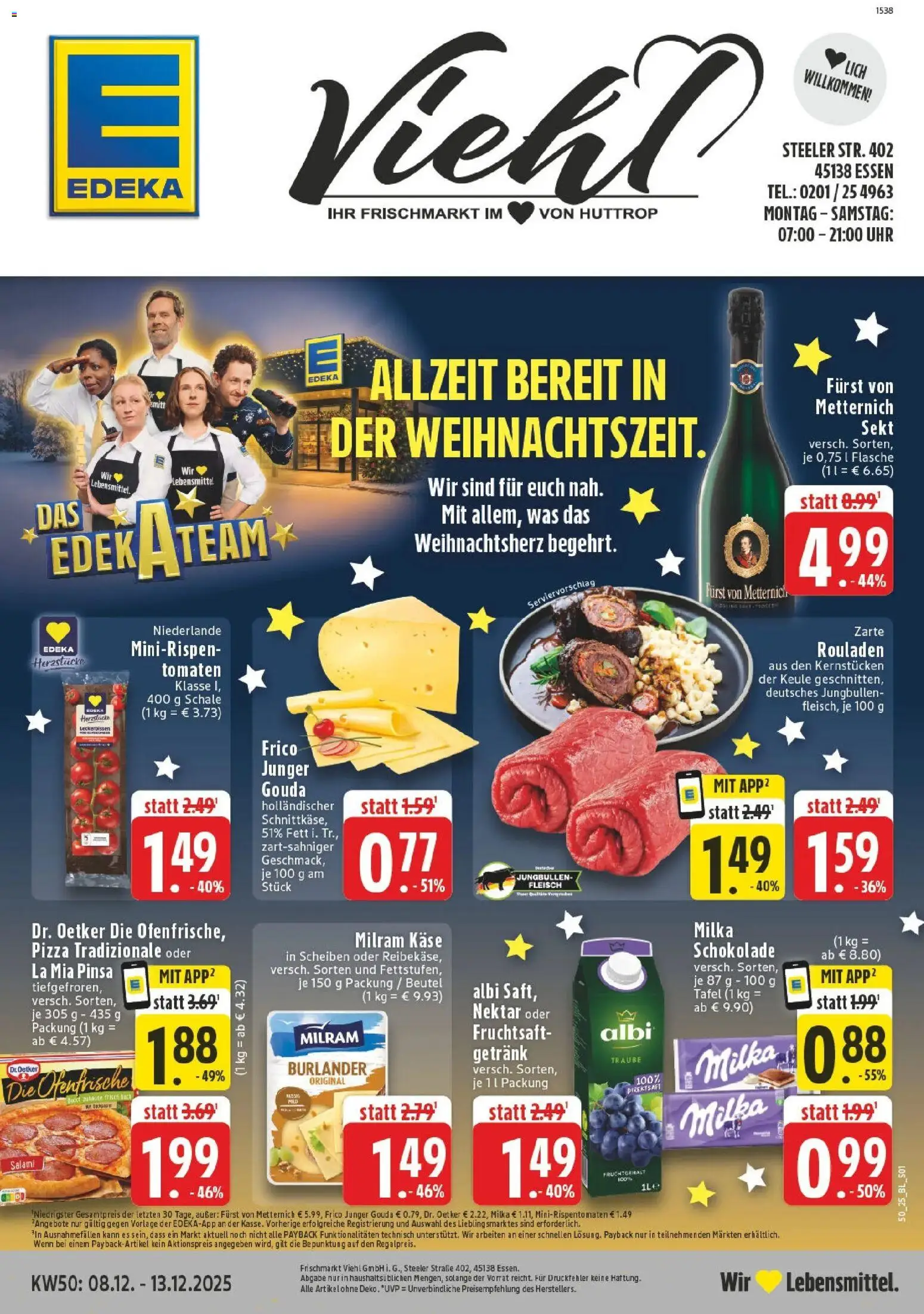 Vorschau von dem Prospekt des Geschäftes Edeka, gültig ab dem 08.12.2025