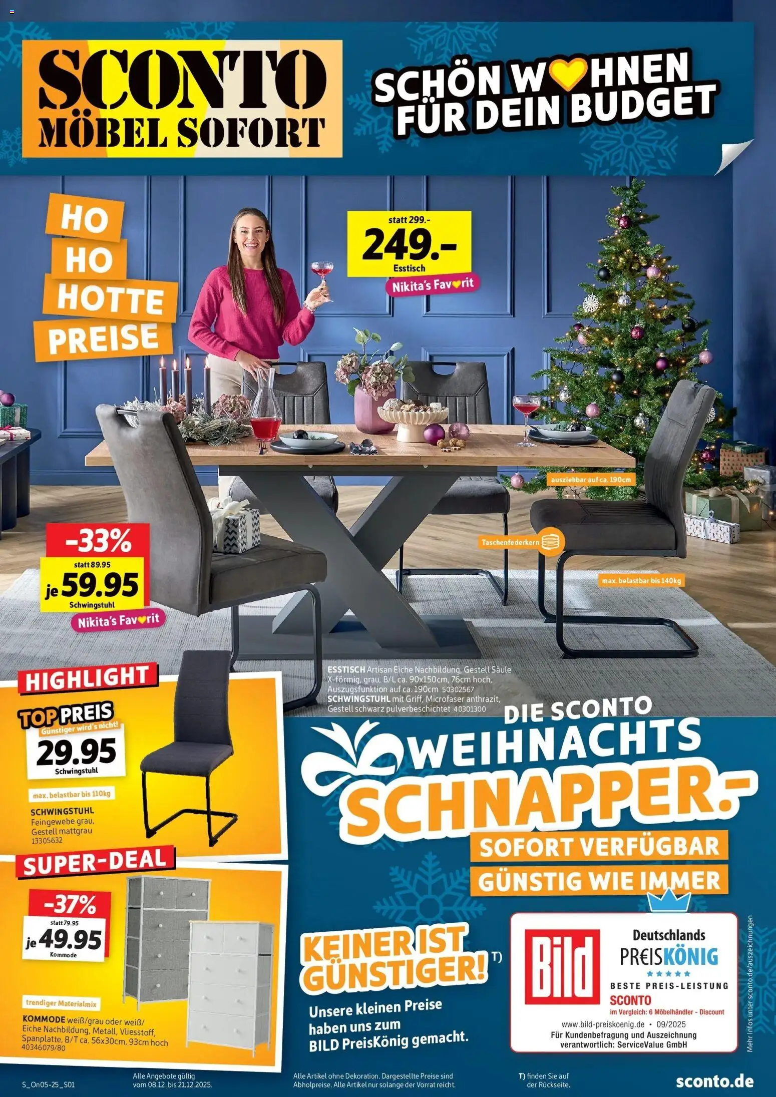 Vorschau von dem Prospekt des Geschäftes Sconto, gültig ab dem 08.12.2025