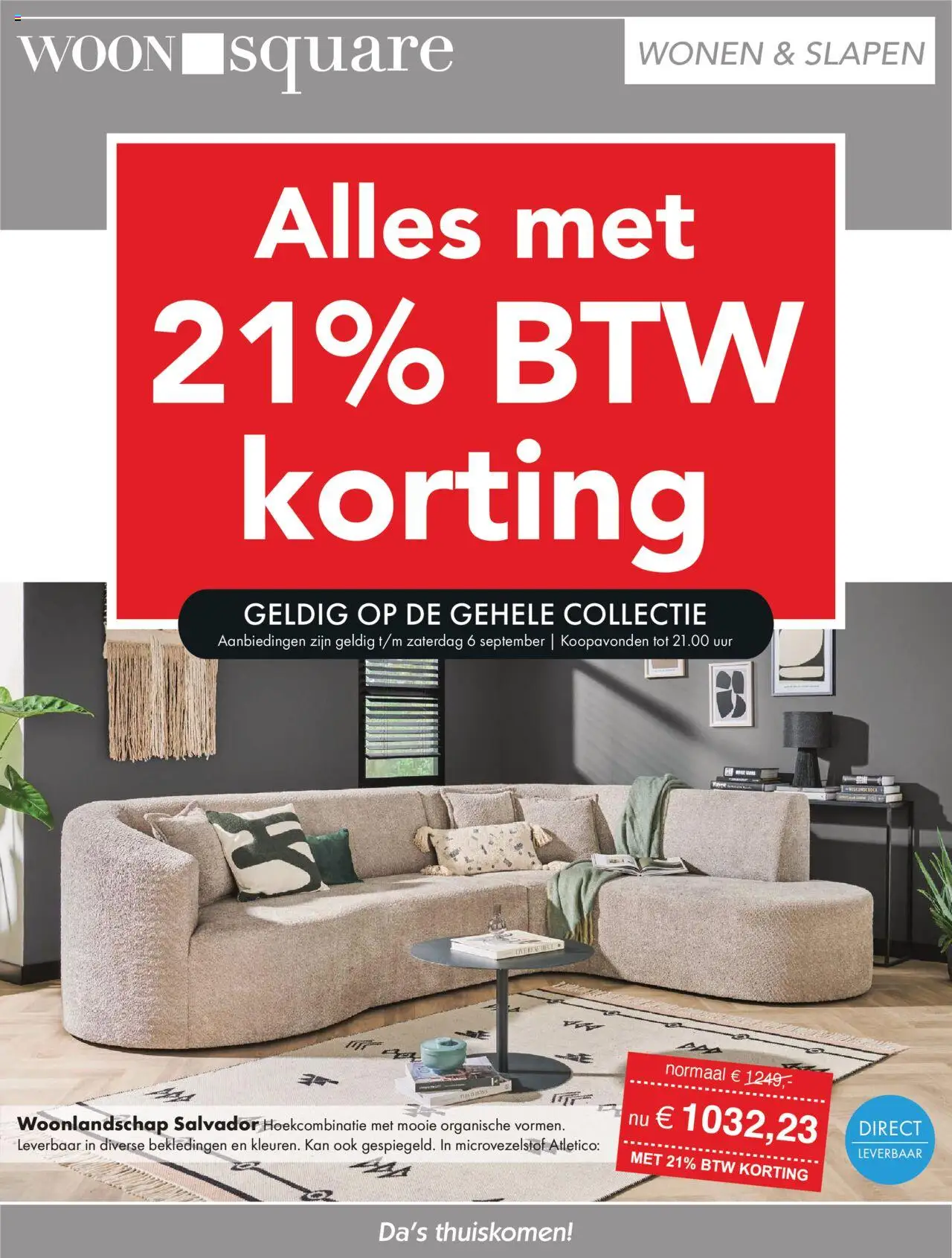 Woonsquare shop Folder geldig vanaf 01-09-2025 - Paginanummer 1