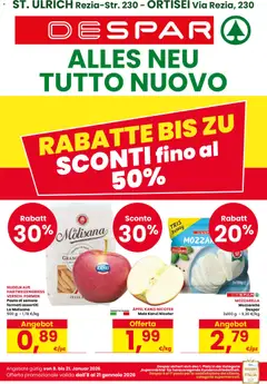 Anteprima dell'opuscolo Volantino Ortisei dal negozio Despar valido da 08/01/2026
