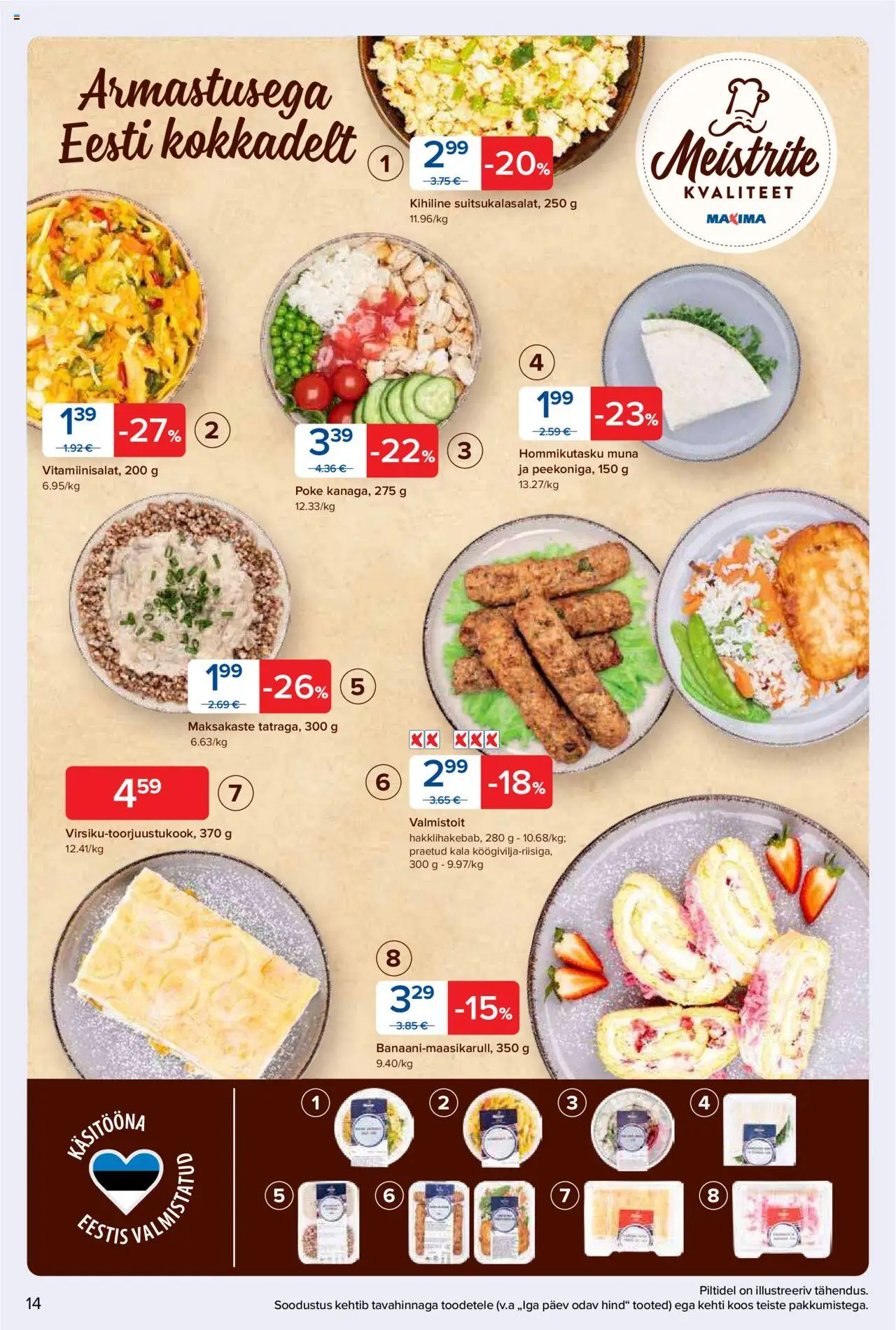 Maxima kliendilehe eelvaade alates 2025.10.21