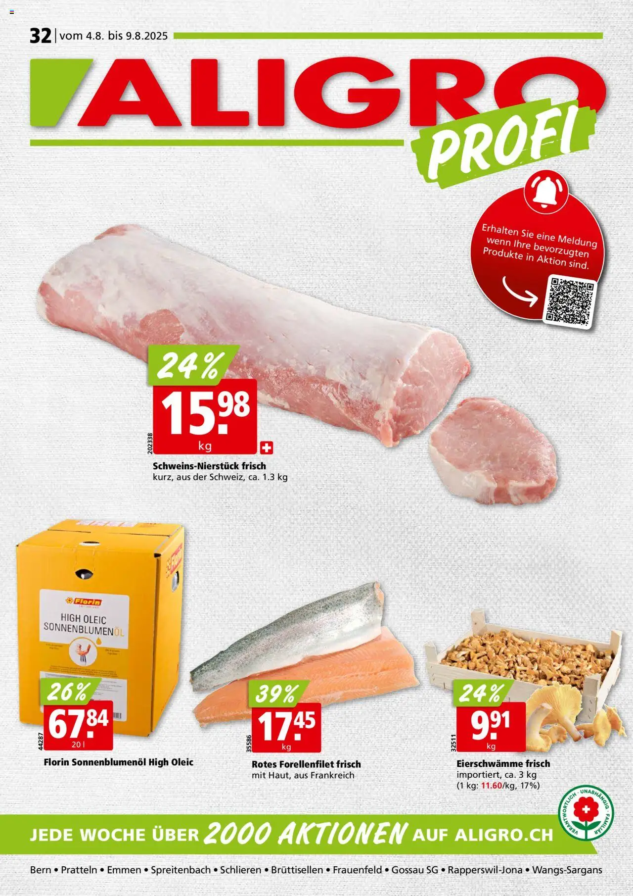Aligro Aktionen ab 04.08.2025 - Seitennummer 1