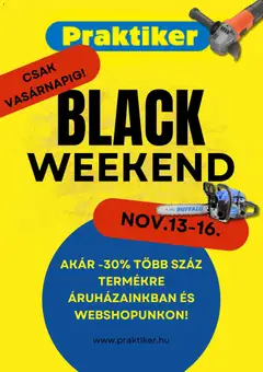 Praktiker - Black Friday megtekintése, amely érvényes 2025.11.13.-től