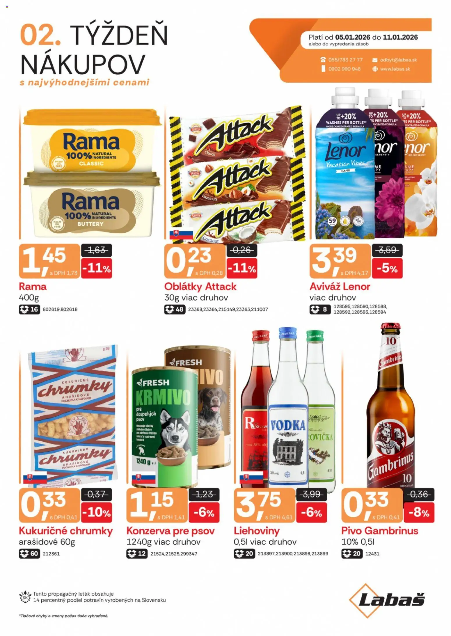 Náhľad Labaš letáku platného od 05.01.2026