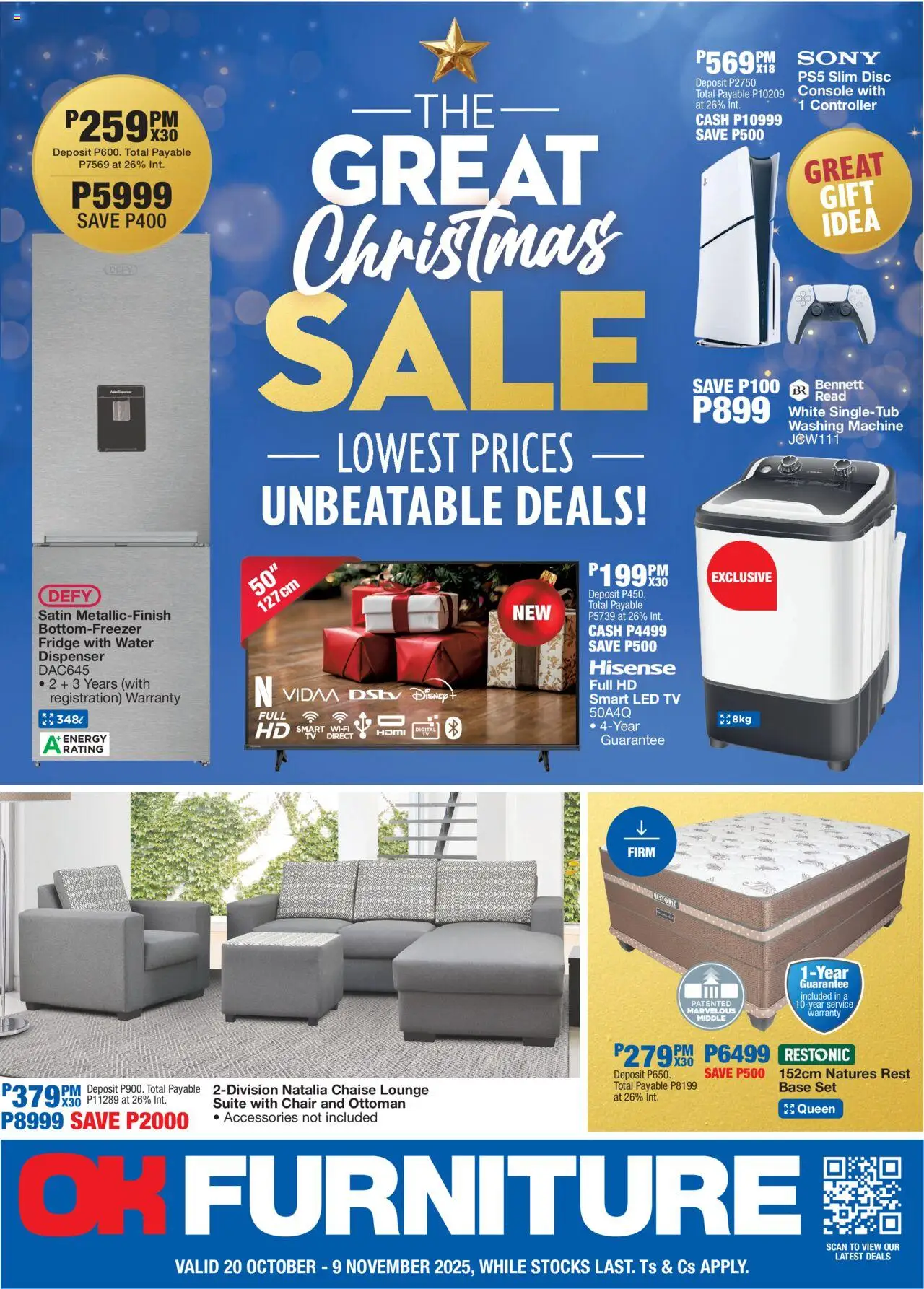 OK Furniture Catalogue Botswana from 20/10 - 09/11/2025 > Promotions