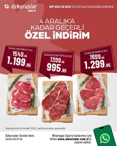 Özkuruşlar İndirim 02.12.2025 - Broşürünün önizlemesi