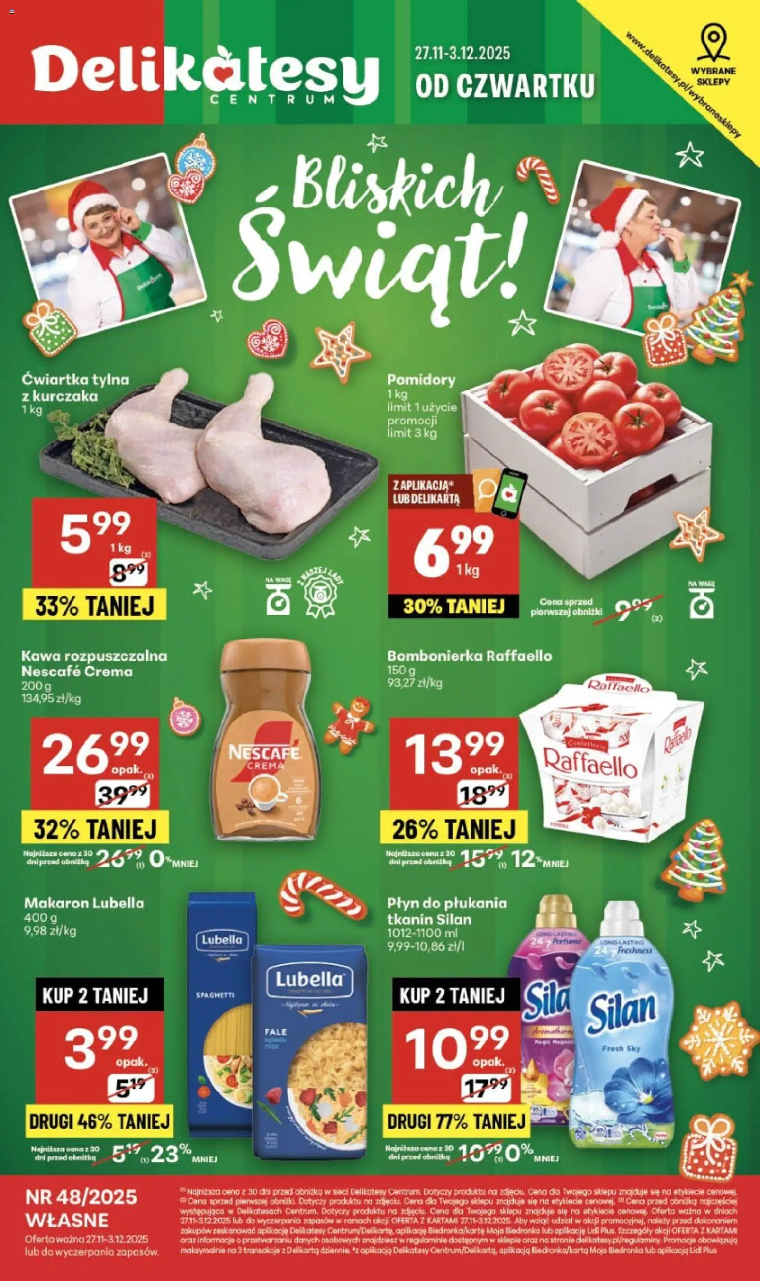 Pogląd gazetki "Sklepy Własne" ze sklepu Delikatesy Centrum ważnej od 27.11.2025