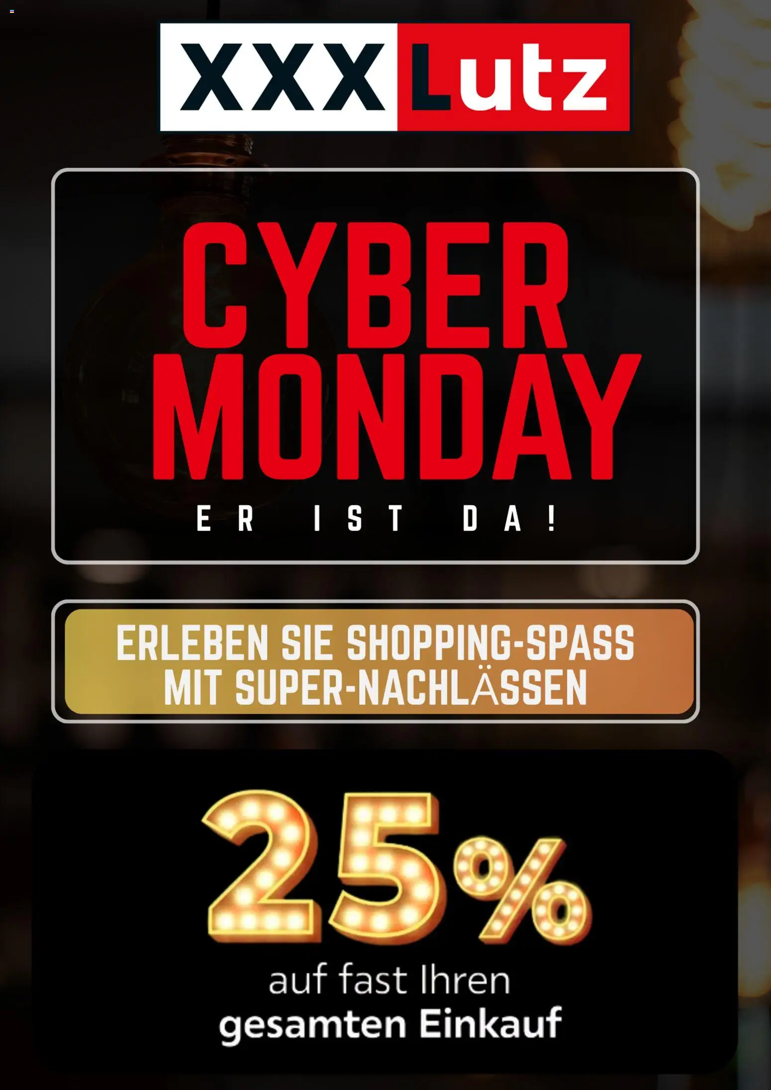 Vorschau der Angebote: XXXLutz Cyber Monday gültig ab 01.12.2025