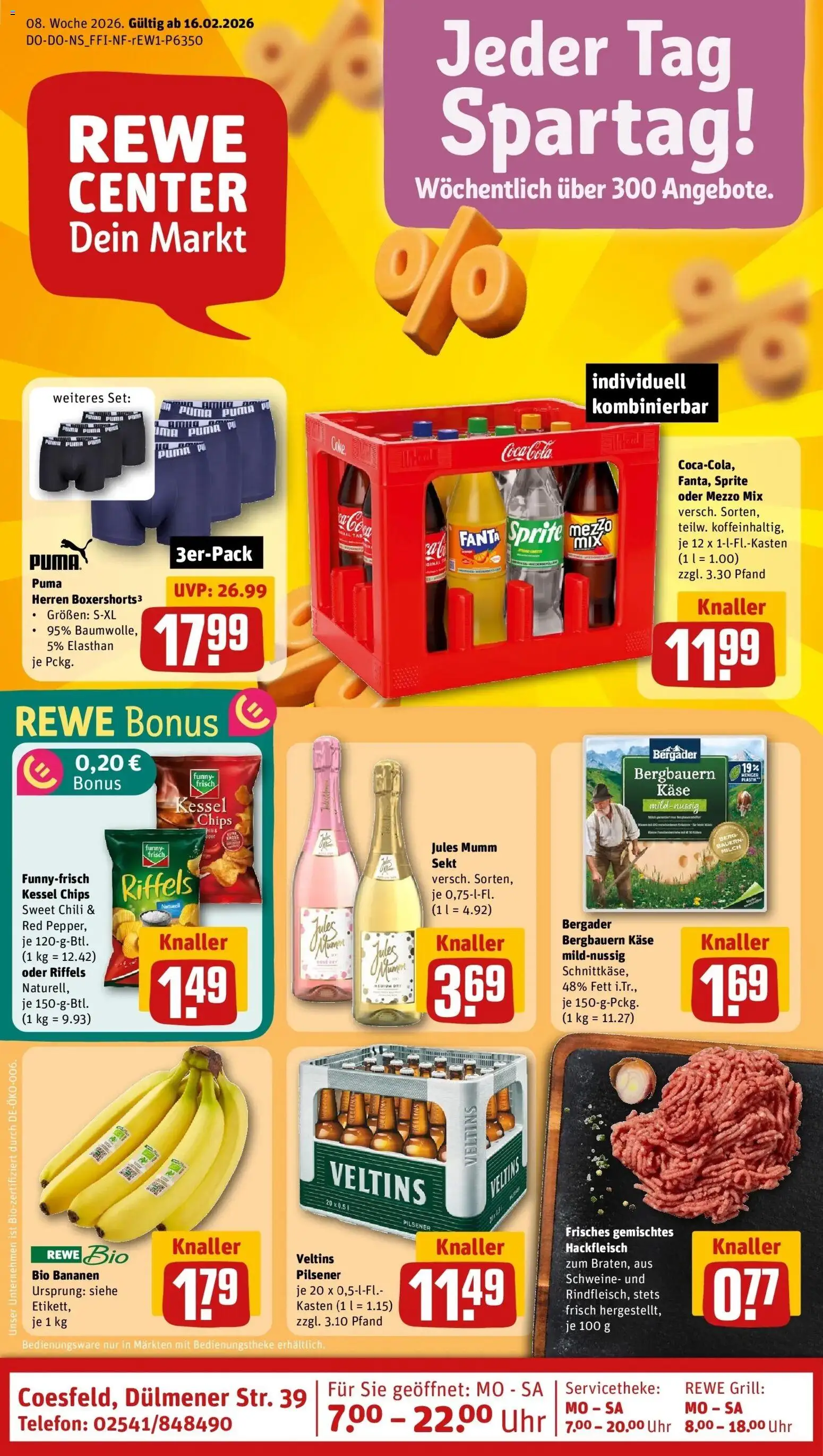 Vorschau von dem Prospekt des Geschäftes Rewe, gültig ab dem 16.02.2026