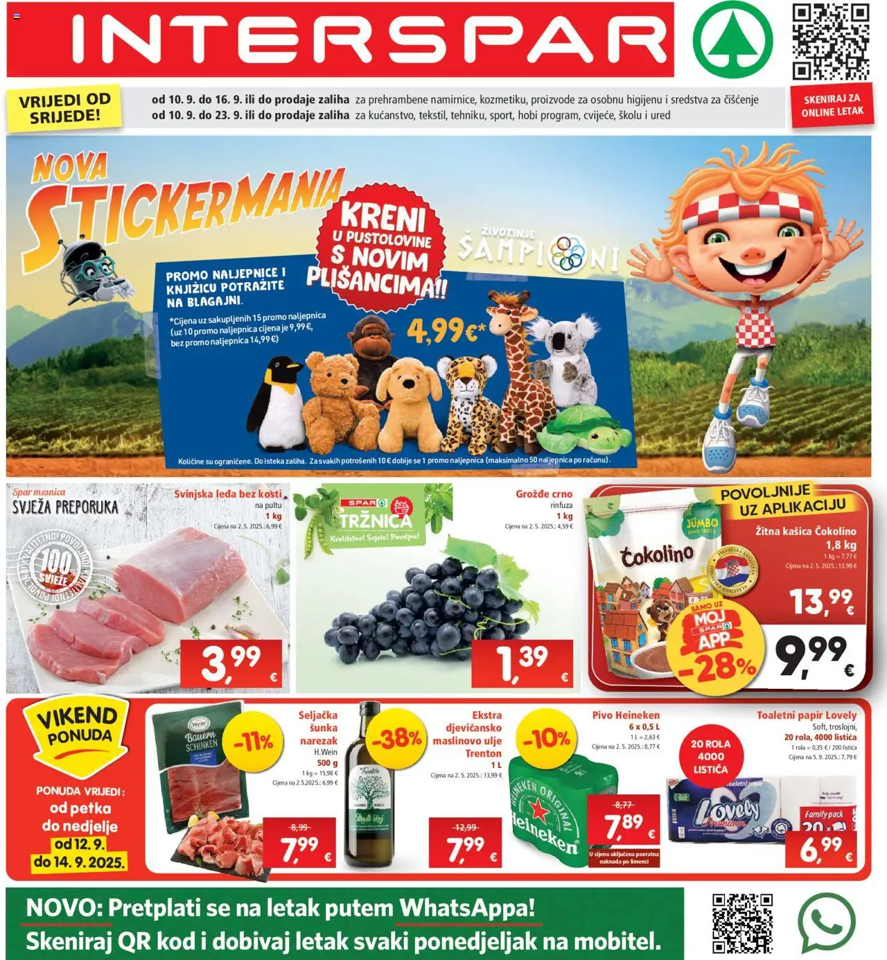 Interspar aktualni Katalog vrijedi od 10.09.2025 - tjedna akcija broj stranice 1