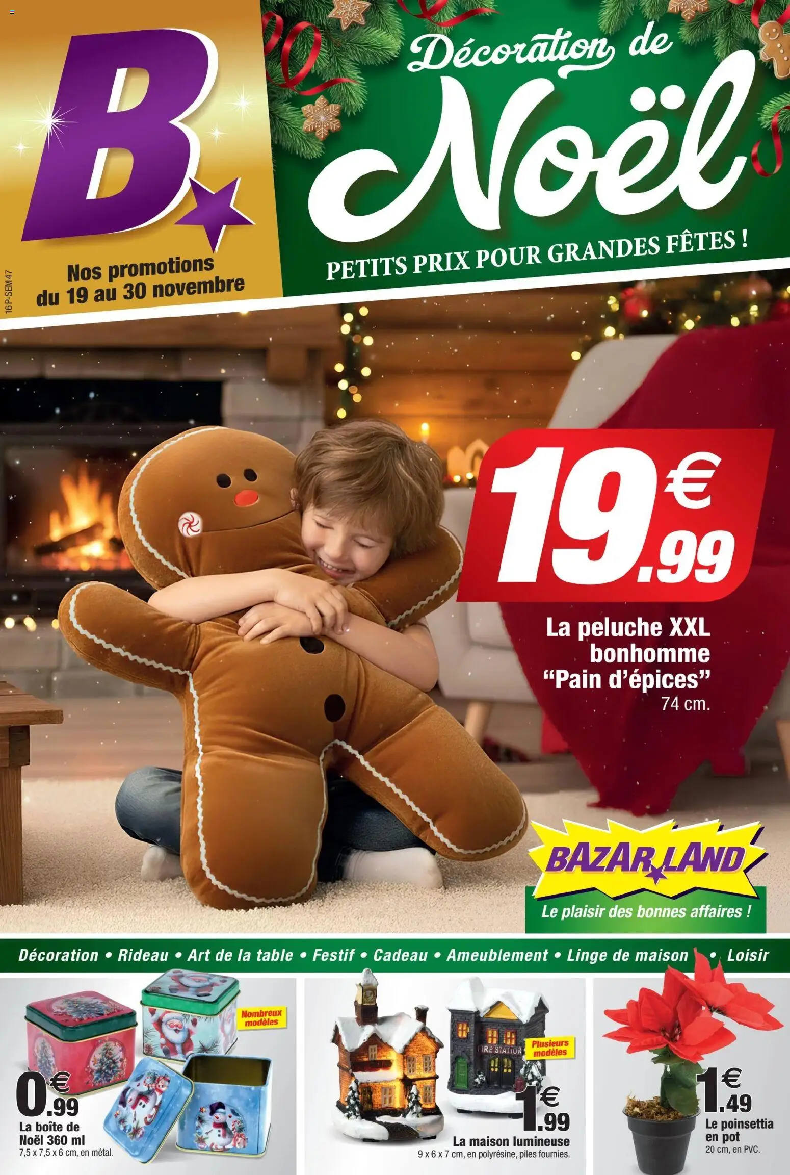 Prévisualisation de Catalogue du magasin Bazarland formulaire valide 19/11/2025