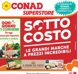 Anteprima dell'opuscolo SOTTOCOSTO dal negozio Conad valido da 29/01/2026