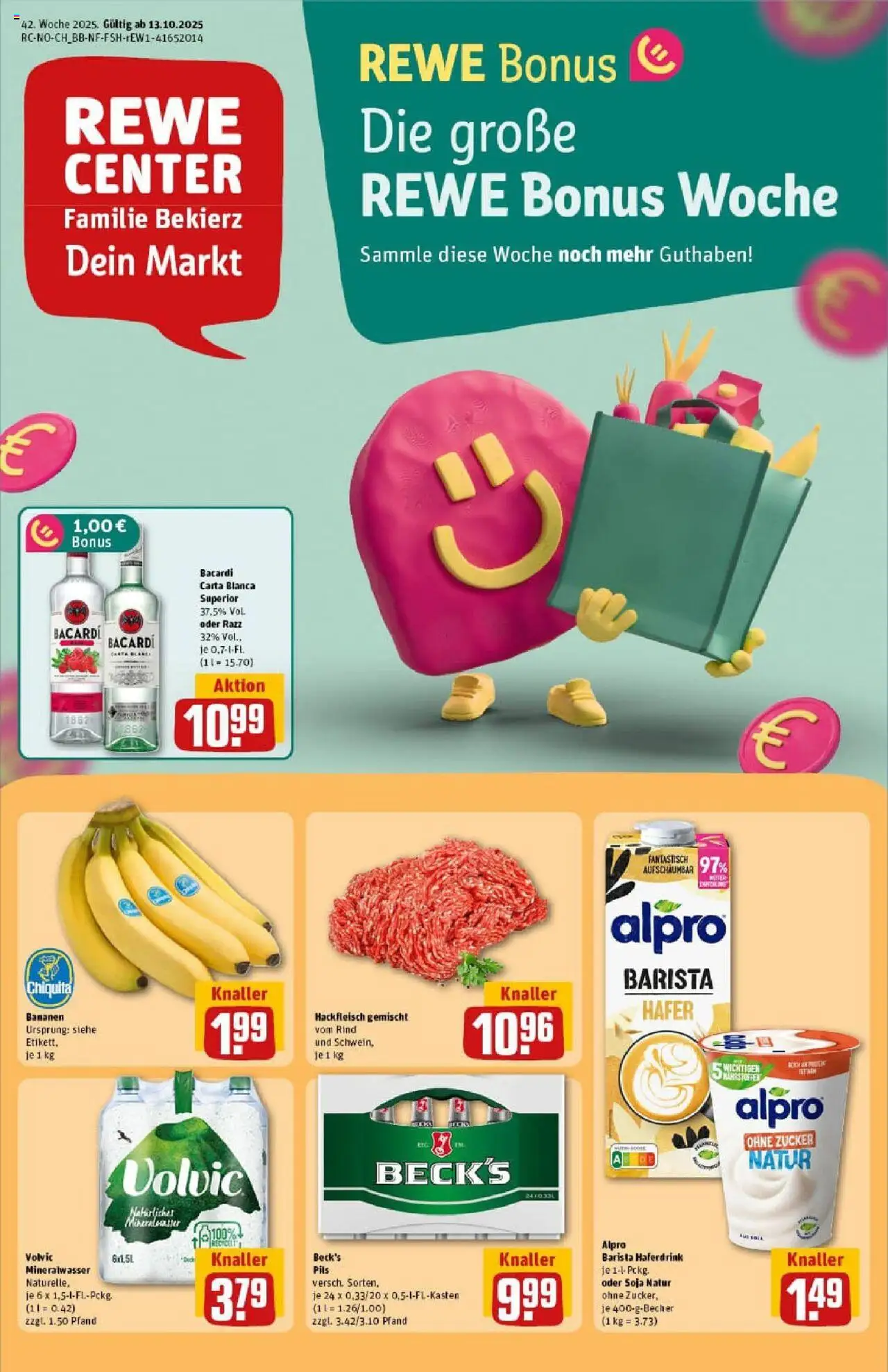 REWE Prospekt ab 13.10.2025 nächste Woche - Prospekt Hamburg / Wilhelmsburg	