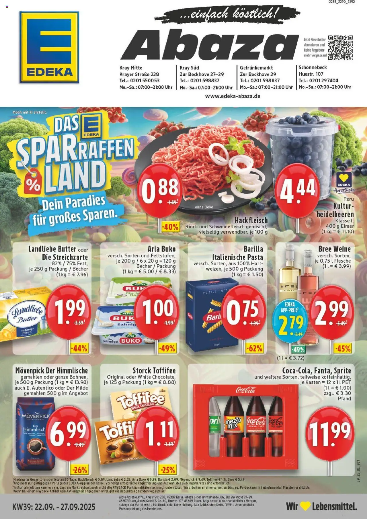 EDEKA Prospekt ab 21.09.2025 - Prospekt Essen Online