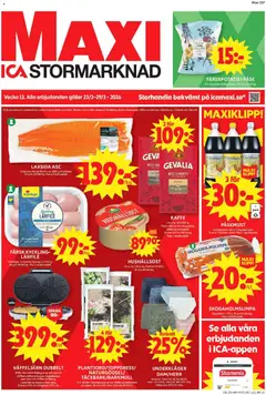 Förhandsgranska reklamblad Bromma från butik ICA Maxi gäller från 23/03/2026