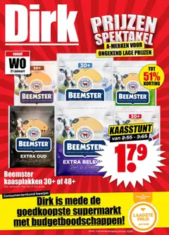 Voorbeeld van Folder week 4 van winkel Dirk geldig vanaf 21-01-2026