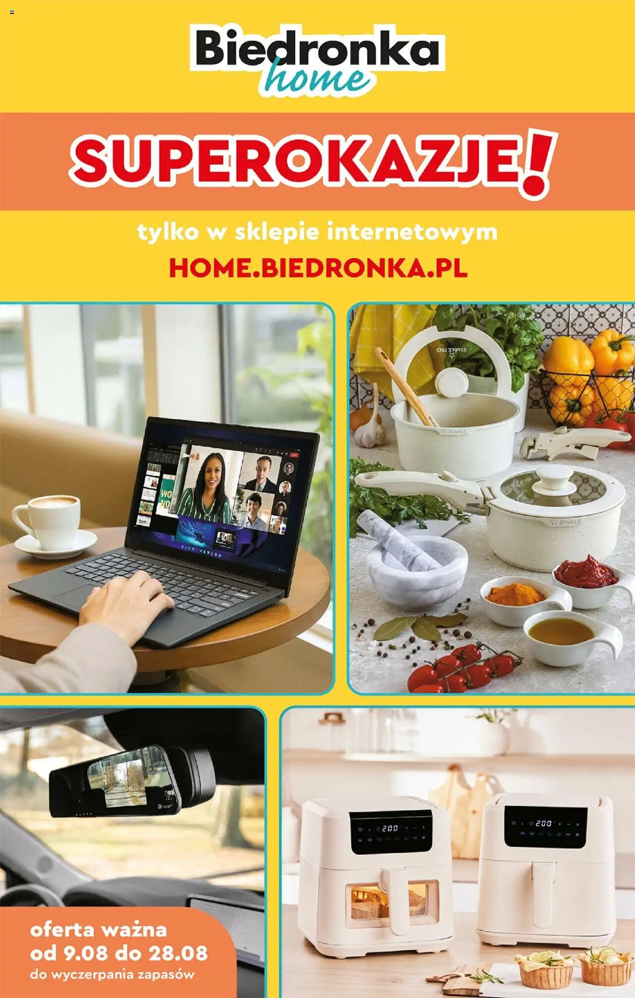 Biedronka gazetka promocyjna 09.08.2025 - "Home" - Numer strony 1