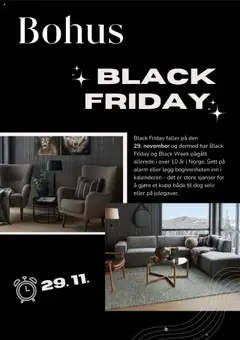 Forhåndsvis Black Friday Varsel fra butikk Bohus gyldig fra 21/10/2025