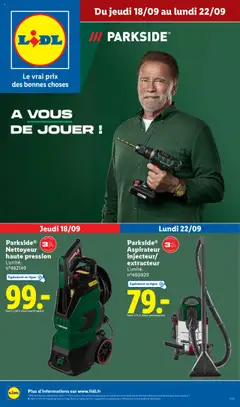 Prévisualisation de Catalogue les bonnes affaires de la semaine du magasin LIDL formulaire valide 18/09/2025