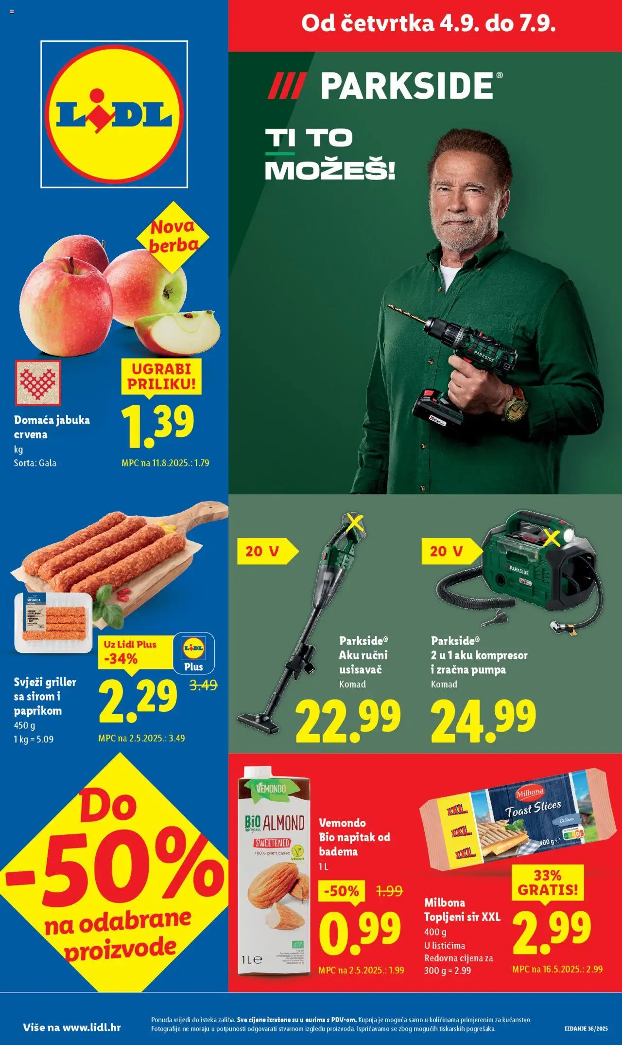 Lidl aktualni Super Ponuda vrijedi od 04.09.2025 - tjedna akcija broj stranice 1