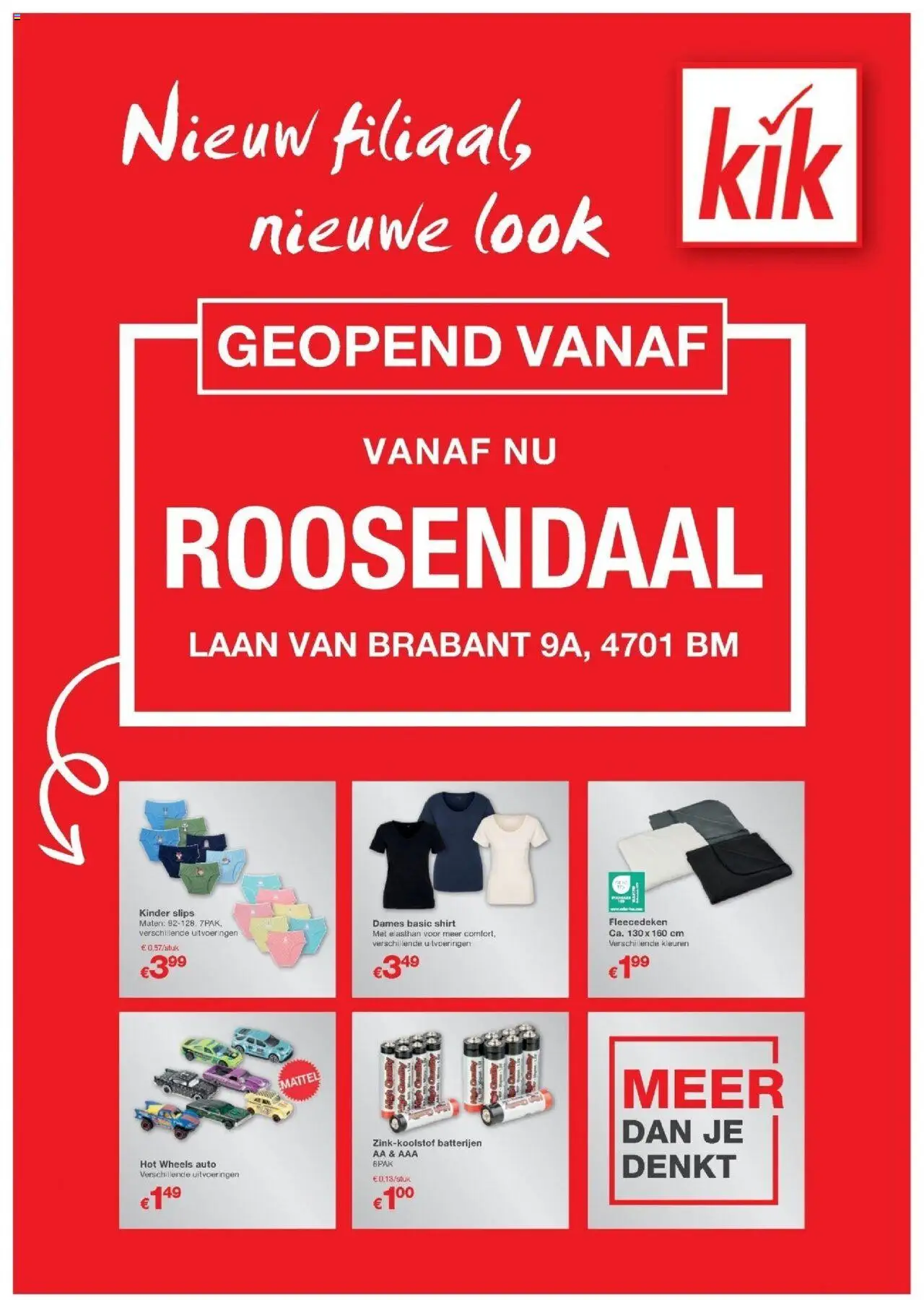 KiK shop Geopend folder Roosendaal geldig vanaf 04-09-2025 - Paginanummer 1