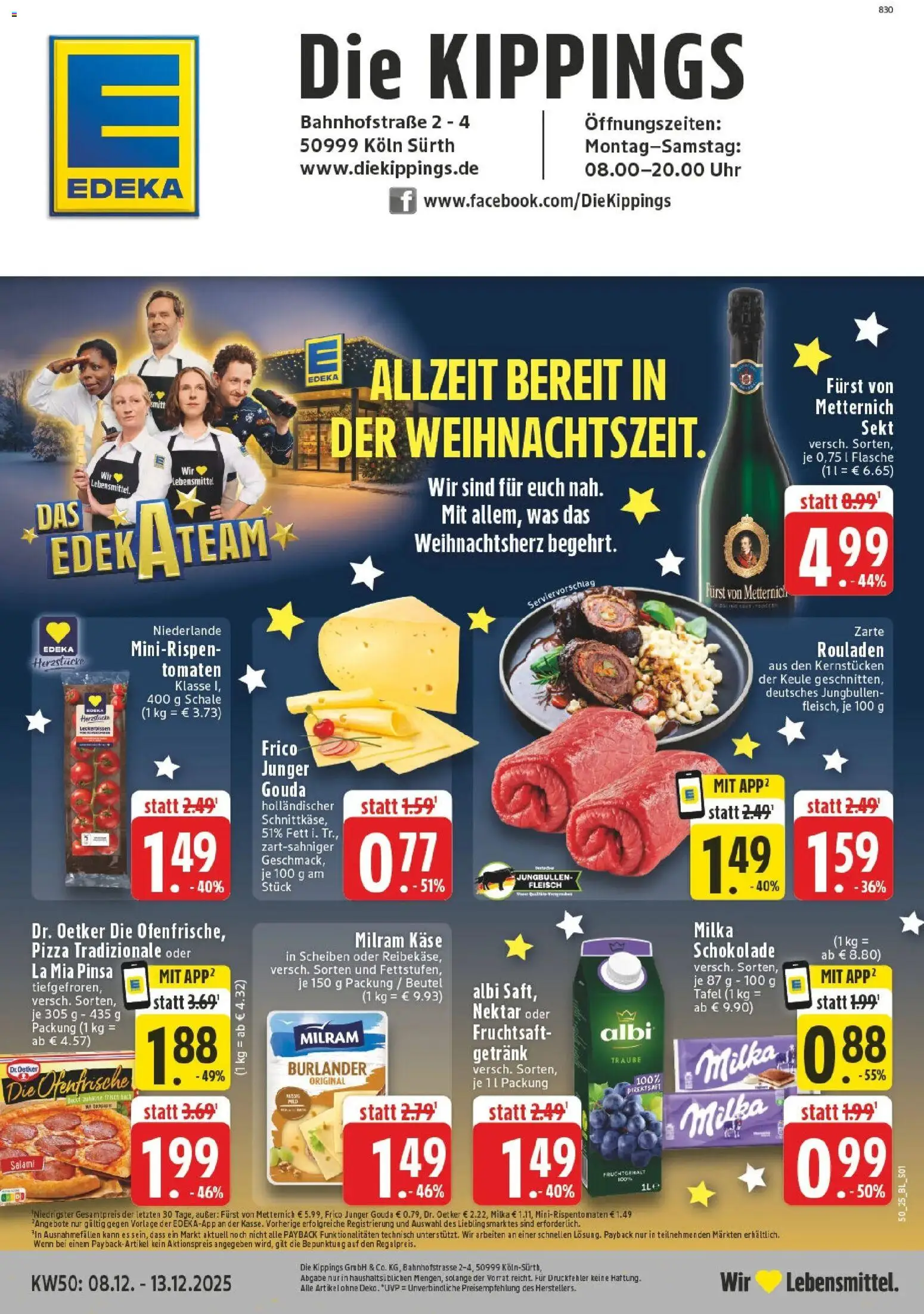 Vorschau von dem Prospekt des Geschäftes Edeka, gültig ab dem 08.12.2025