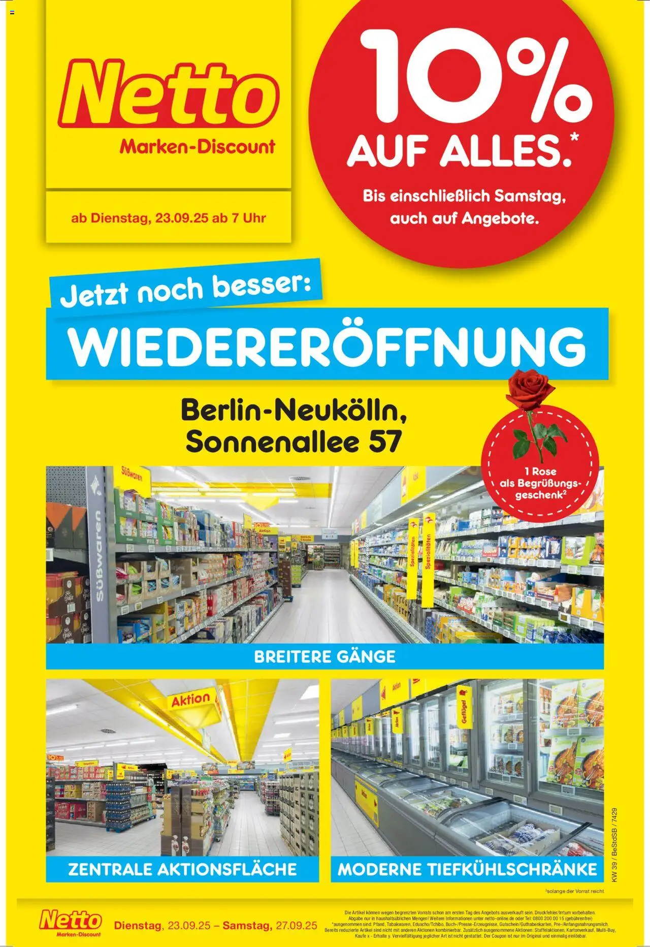 Netto Marken-Discount Wiedereröffnung in deiner Nähe (ab 23.09.2025) > Angebote - Uhr, Süßwaren, Spezialitäten