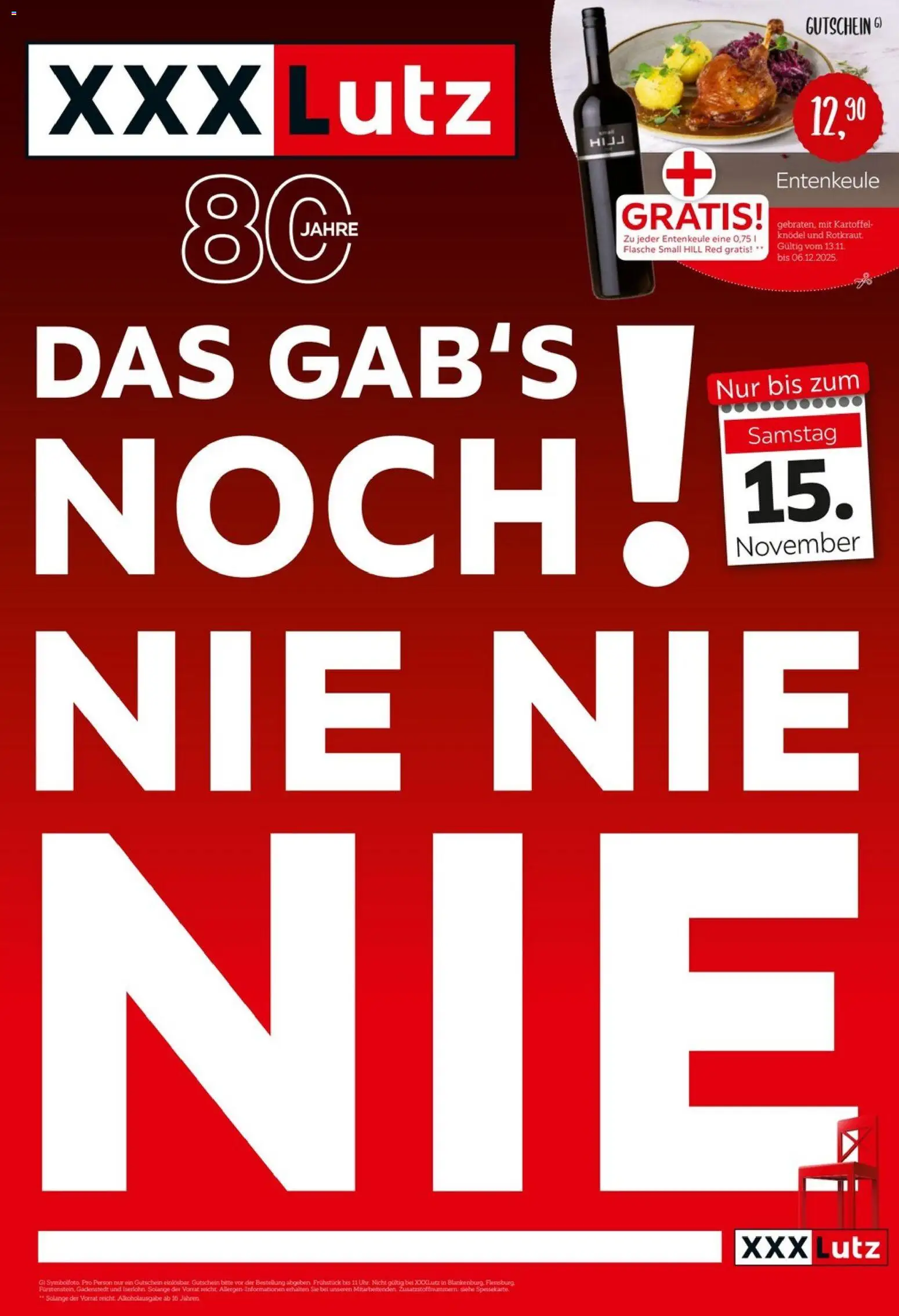 Vorschau von dem Prospekt des Geschäftes XXXL Lutz, gültig ab dem 09.11.2025