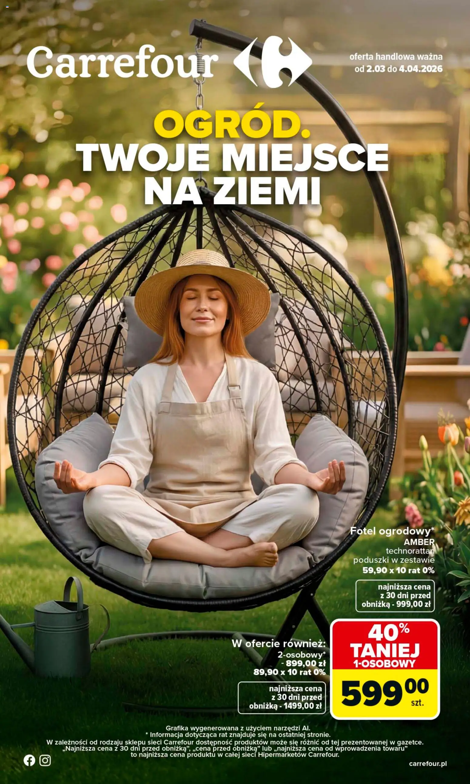 Pogląd gazetki "Carrefour gazetka - Ogród" ze sklepu Carrefour ważnej od 02.03.2026