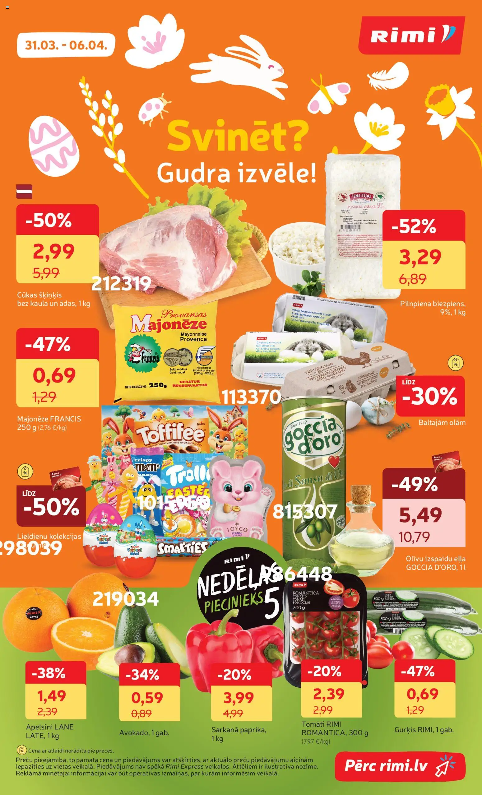 Skatīt Rimi akciju bukletu, derīgs no 31.03.2026.