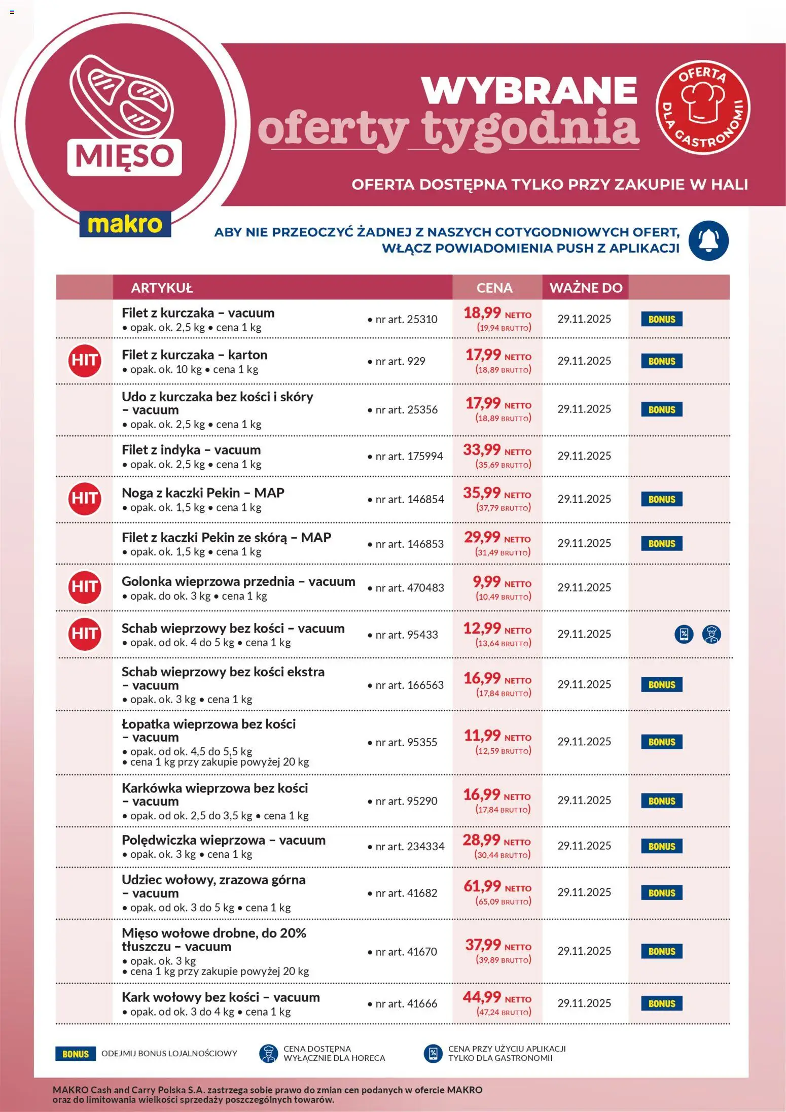 Pogląd gazetki "Wybrane oferty tygodnia" ze sklepu Makro ważnej od 24.11.2025