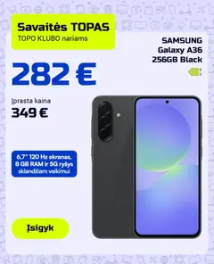 TOPOcentras parduotuvės leidinio TOPOcentras leidinys galiojančio nuo 2026.03.17 peržiūra