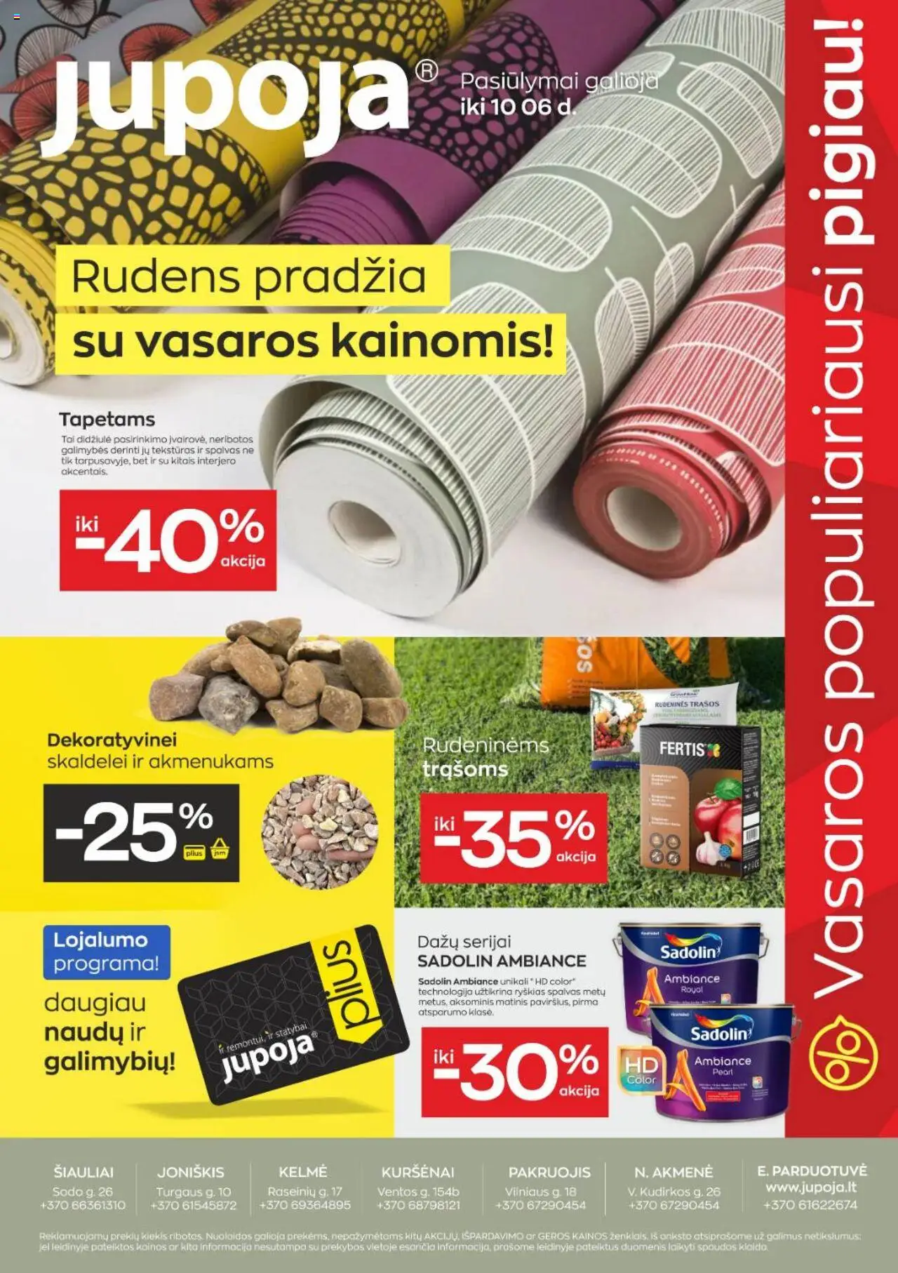 Jupoja leidinys galioja nuo 2025.09.09 – puslapio numeris 1