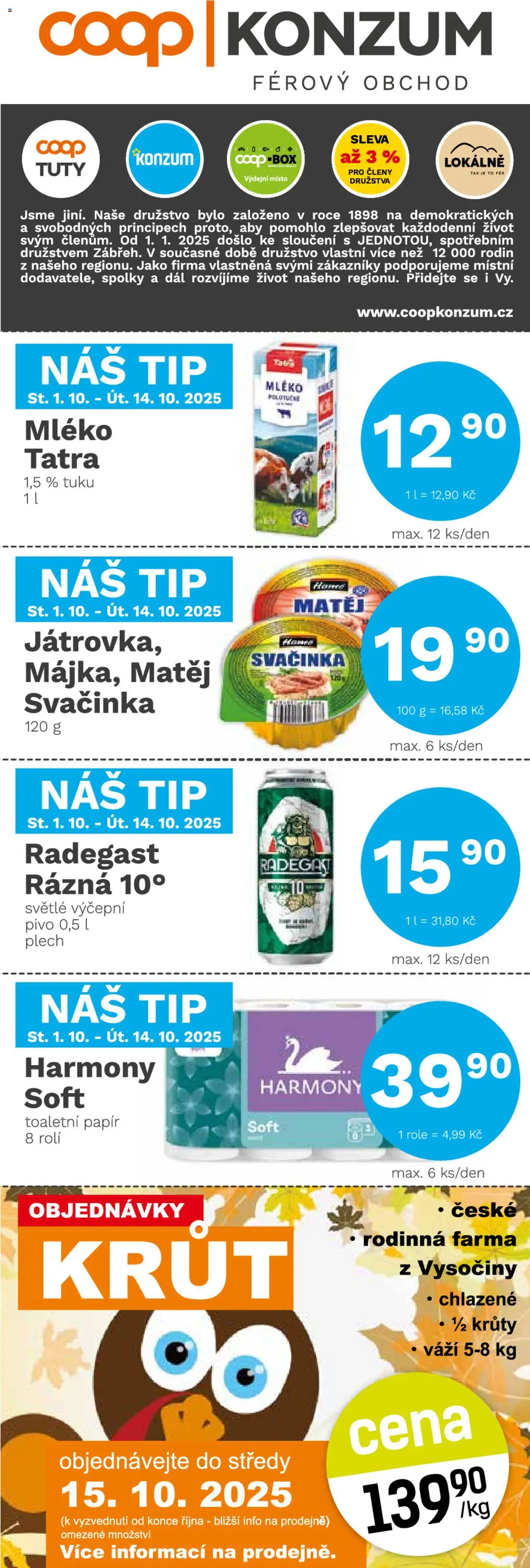  Konzum Leták (01.10.2025 - 14.10.2025)